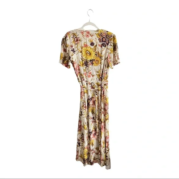 Anthropologie tiny wrap sunflower dress - Picture 6 of 11